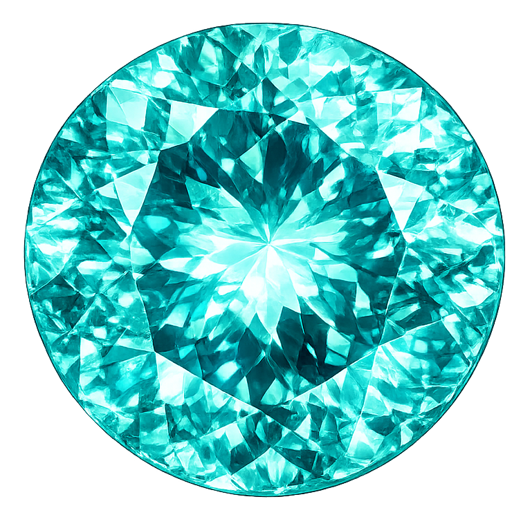 الحجر الرئيسي: Tourmaline Paraiba de synthèse